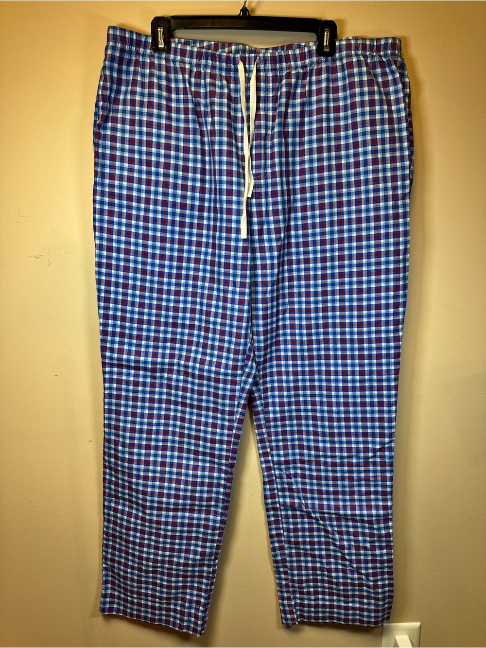 Vineyard Vines Blue & White Plaid Drawstring Lounge Pants
